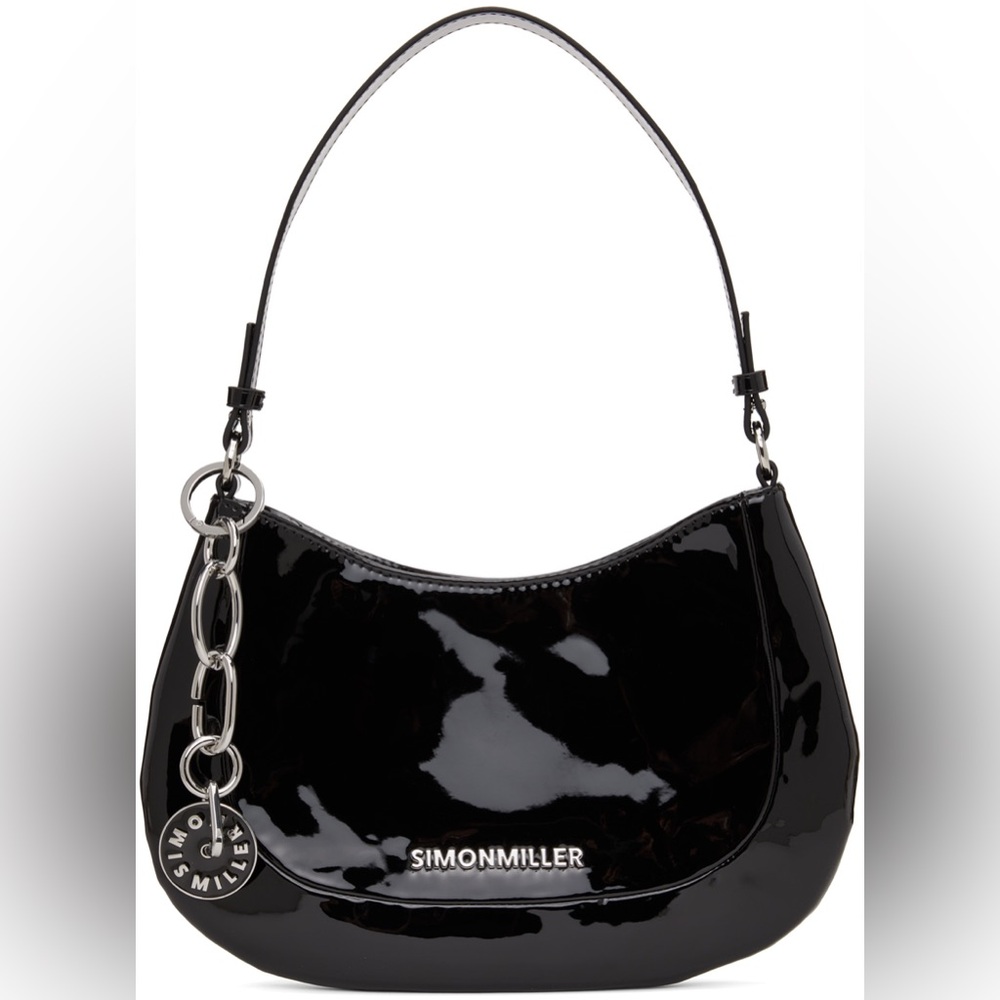 Simon Miller Sasi Bag In Black Patent NWOT and dust bag 🖤🖤🖤